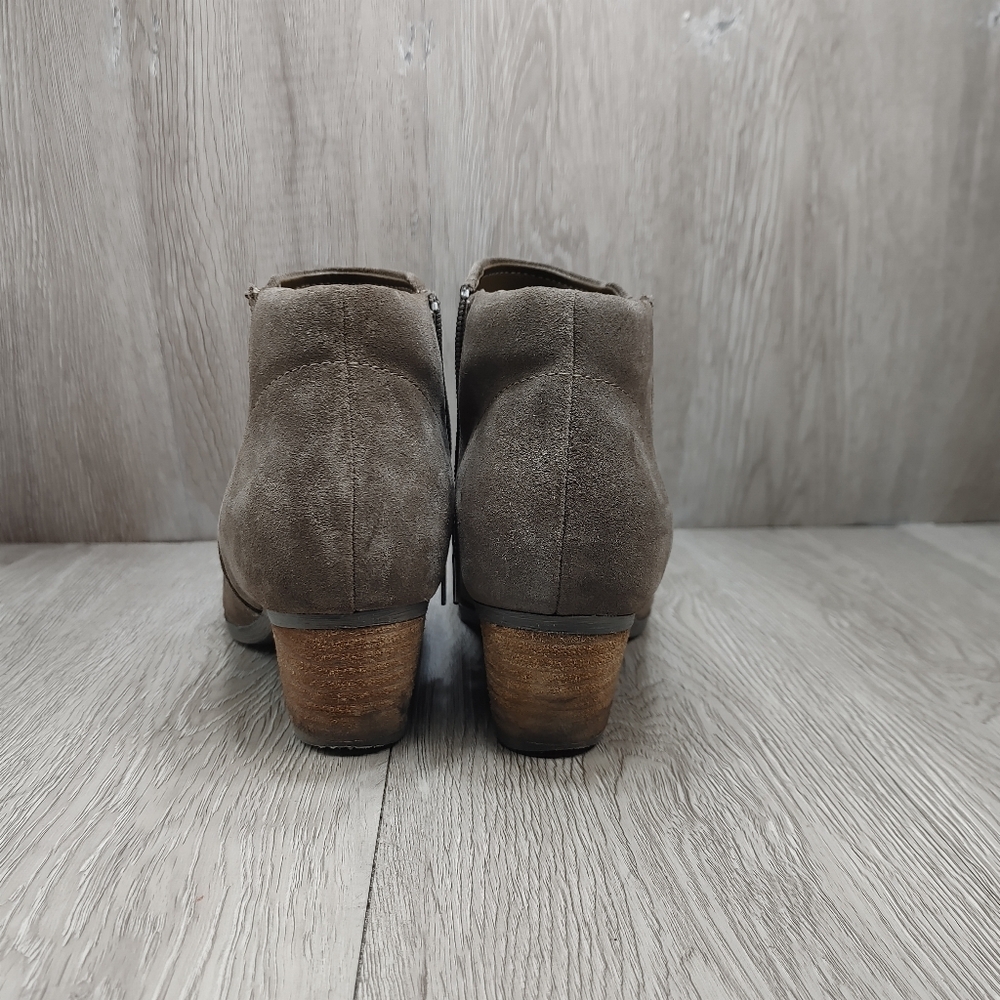 Blondo Valli Bootie Waterproof Suede Ankle  Boot Side‎ Zip Dark Taupe 7.5 Casual - Picture 6 of 13